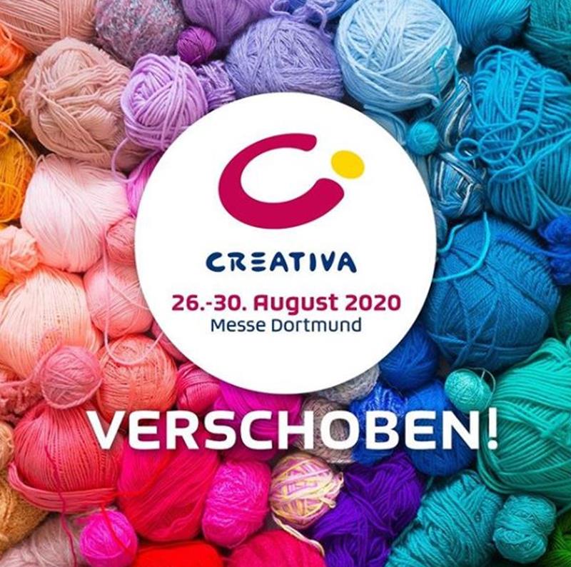 Die Creativa Dortmund wird verschoben. Wir sehen uns im August in ...